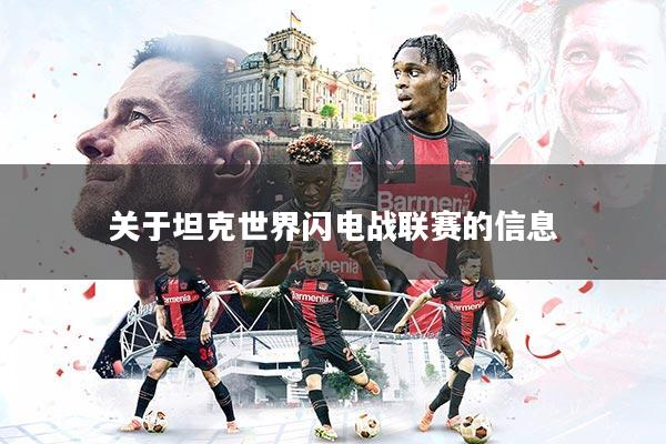 关于坦克世界闪电战联赛的信息