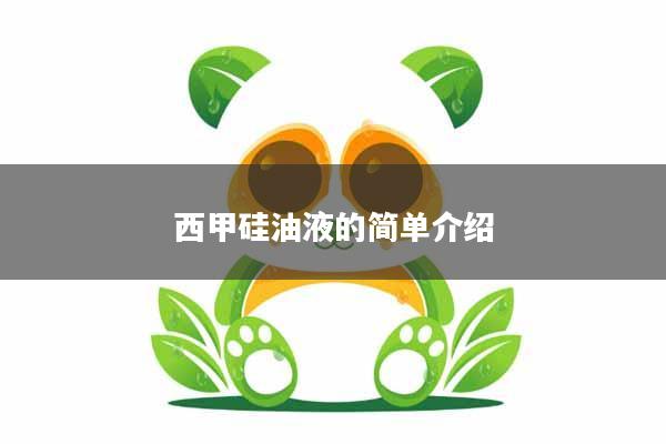 西甲硅油液的简单介绍