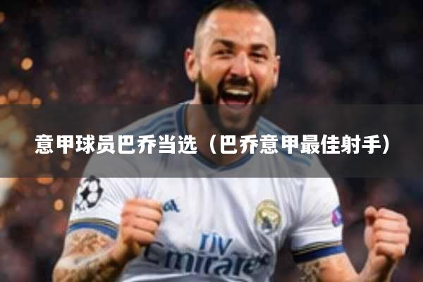 意甲球员巴乔当选（巴乔意甲最佳射手）