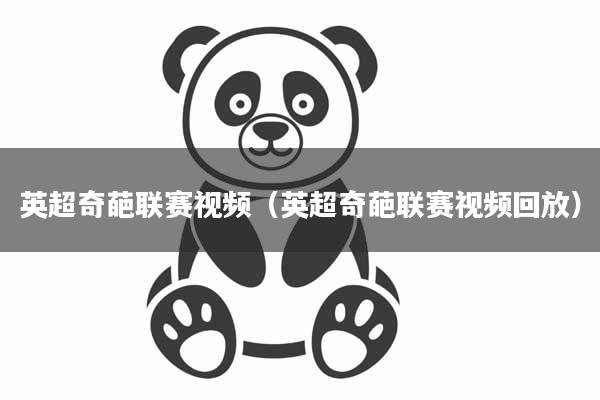 英超奇葩联赛视频（英超奇葩联赛视频回放）